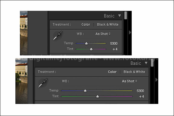 Porovnanie úprav citlivosti nástrojov v Adobe Photoshop Lightroom 3
